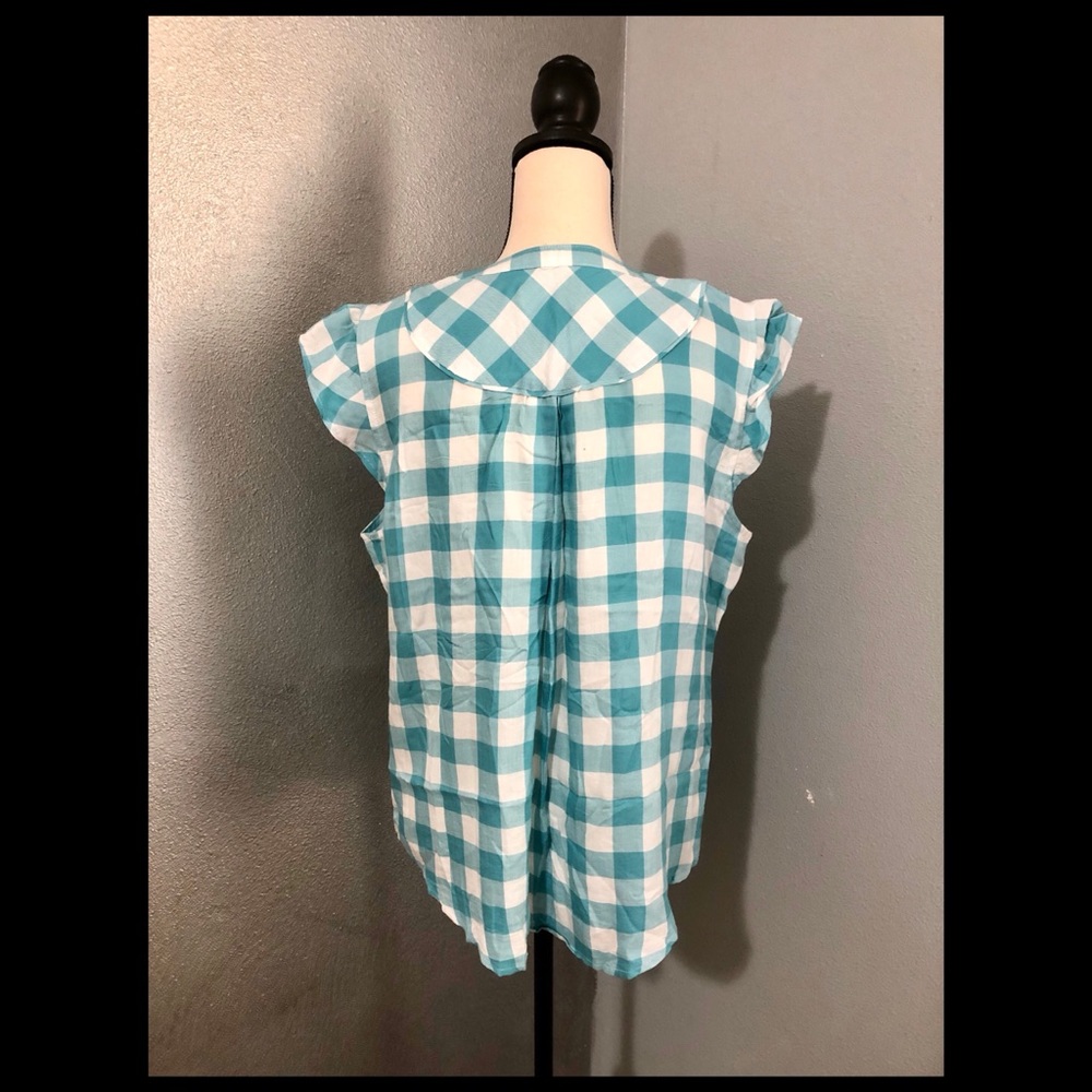 Maison Jules Button Down Ruffled Top - Picture 3 of 4
